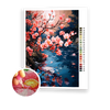 Reflections of Blossoms DIY Diamond Painting Kit - Full Drill Gem Art