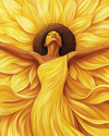 Radiant Sunflower Embrace Diamond Painting Kit: Full Drill Art