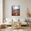 Radiant Sunlit Poppies by the Stream DIY Diamond Painting Kit for Adults