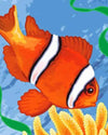 paint by numbers kit Aesthetic Clown Fish