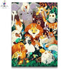 paint by numbers kit Animals family