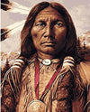 paint by numbers kit Apache Indian - Custom paint by number