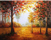 paint by numbers kit Autumn Trees - Custom paint by number