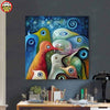 paint by numbers kit Birds Flock