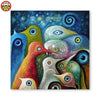 paint by numbers kit Birds Flock