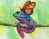 paint by numbers kit Butterfly On Frog - Custom paint by number