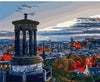 paint by numbers kit Calton Hill Edinburgh - Custom paint by number