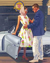 paint by numbers kit Classy couple - Custom paint by number
