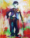 paint by numbers kit Colorful Charles Spencer Chaplin - Custom paint by number