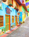 paint by numbers kit Colorful Guatap Colombia - Custom paint by number