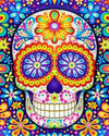 paint by numbers kit Colorful Skull - Custom paint by number