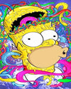 paint by numbers kit Crazy Homer Simpson