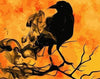 paint by numbers kit Crow With Black Smoke - Custom paint by number