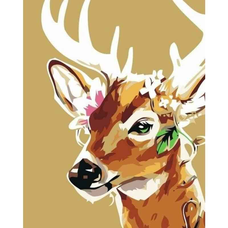 paint by numbers kit Deer 12
