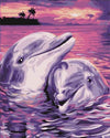 paint by numbers kit Dolphin Lovers