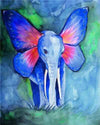 paint by numbers kit Elephant Colourful 15