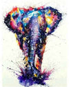 paint by numbers kit Elephant Colourful 5