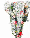paint by numbers kit Elephant Colourful 7