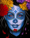 paint by numbers kit Female Sugar Skull - Custom paint by number