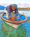 paint by numbers kit Fisherman On A Boat