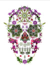 paint by numbers kit Garden Flowers Skulls - Custom paint by number