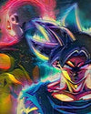 paint by numbers kit Goku vs Jiren gray