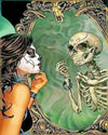 paint by numbers kit Gothic Sugar Skull - Custom paint by number