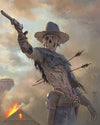 paint by numbers kit Gunslinger Skull - Custom paint by number