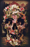 paint by numbers kit Jungle Of Flowers Skulls - Custom paint by number