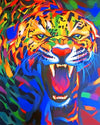 paint by numbers kit Mad Tiger - Custom paint by number