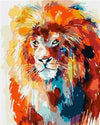 paint by numbers kit Majestic Lion 4
