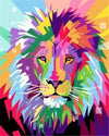 paint by numbers kit Majestic Lion 5