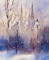 paint by numbers kit Mist in Moscow - Custom paint by number