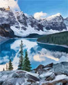 paint by numbers kit Moraine Lake Canada
