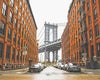 paint by numbers kit New York Brooklyn Bridge - Custom paint by number