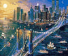 paint by numbers kit New York Brooklyn Bridge - Custom paint by number