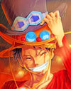 paint by numbers kit One Piece Luffy