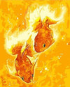 paint by numbers kit Orange Fish