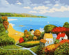 paint by numbers kit Seaside Village - Custom paint by number