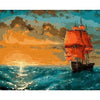 paint by numbers kit Ships Galleons 24
