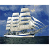paint by numbers kit Ships Galleons 27