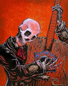 paint by numbers kit Skeleton Guitarist - Custom paint by number