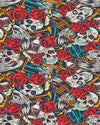 paint by numbers kit Skulls Red Flowers - Custom paint by number