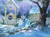 paint by numbers kit Snowy Town 12