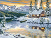paint by numbers kit Snowy Town 17