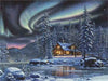 paint by numbers kit Snowy Town 3