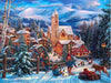 paint by numbers kit Snowy Town 8