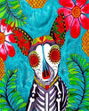 paint by numbers kit Sugar Skull Chihuahua Art - Custom paint by number