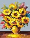 paint by numbers kit Sunflowers 13
