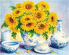 paint by numbers kit Sunflowers 9
